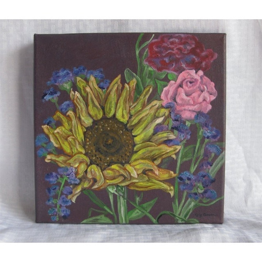 Sunflower Garden - Original Oil Painting